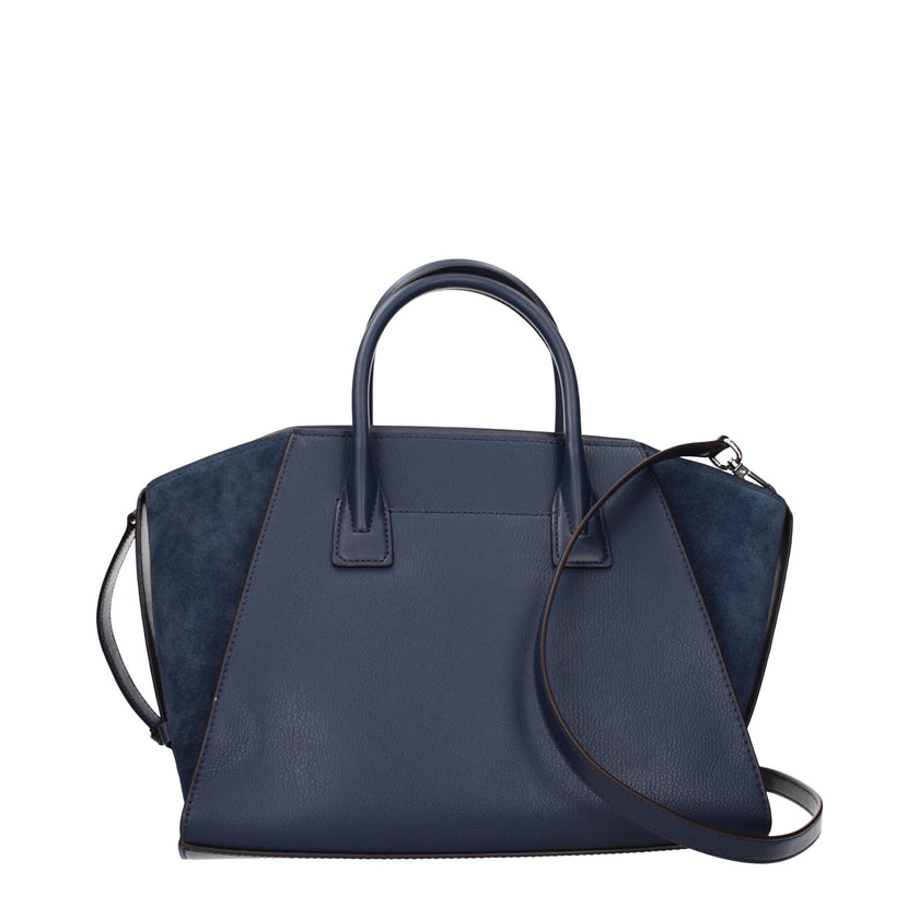 Blue Leather HandbagsDescription: The product with MPN 35F4S4VS3LNAVY and code F83973 leather in blue is a handbags designed by Michael Kors. It has features like front logo, removable details, adjustable straps, adjustable shoulder, removable shoulder.Bl
