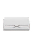 White Leather Clutch BagDescription: The product with MPN 35S5S2ZC7LOPTICWHITE and code F85034 leather in white is a clutches designed by Michael Kors. It has features like front logo, adjustable shoulder, removable shoulder.White Leather Clutch Bag${tags