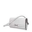White Leather Clutch BagDescription: The product with MPN 35S5S2ZC7LOPTICWHITE and code F85034 leather in white is a clutches designed by Michael Kors. It has features like front logo, adjustable shoulder, removable shoulder.White Leather Clutch Bag${tags