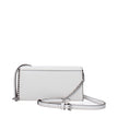 White Leather Clutch BagDescription: The product with MPN 35S5S2ZC7LOPTICWHITE and code F85034 leather in white is a clutches designed by Michael Kors. It has features like front logo, adjustable shoulder, removable shoulder.White Leather Clutch Bag${tags