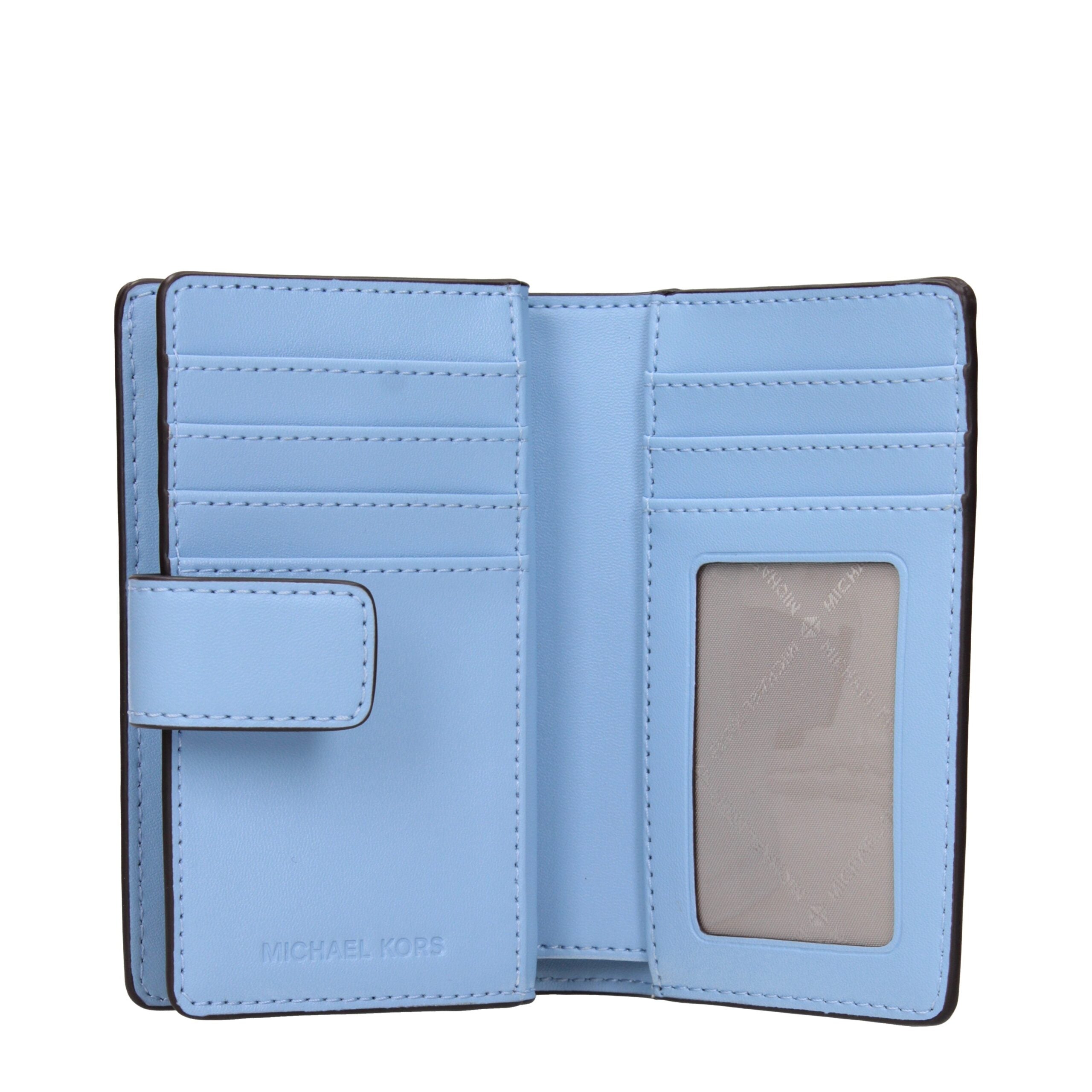 Light Blue Leather WalletDescription: The product with MPN 35S3STVF6OLTSKY and code F85044 leather in heavenly is a wallets designed by Michael Kors. It has features like logo.Light Blue Leather Wallet${tagsMichael KorsAulae Light Blue Leather Wallet Mich