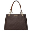 Brown Fabric Shoulder BagsDescription: The product with MPN 35H1G9TL9BBROWN and code F85057 fabric in brown is a shoulder bags designed by Michael Kors. It has features like logo.Brown Fabric Shoulder Bags${tagsMichael KorsAulae Brown Fabric Shoulder Bags