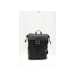 Black Nylon Shoulder BagNylon Flux Backpack by Fendi has a bold, contemporary style, embellished with all-over FF embroidery and a front metal FF logo buckle. Made of nylon with smooth calfskin inserts, it features a tonal leather handle, adjustable fabri