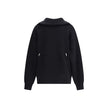 Black Cotton SweatshirtThe Back-to-Front Sweater by Balenciaga, crafted from heavy Cotton, features a distinctive design with a turned-up turtleneck and half zip at the back. Completed with practical pockets, long cuffed sleeves, and dropped shoulders, it