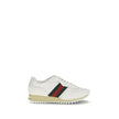 White Polyamide Athletic SneakersThe Nora Sneakers by Gucci combine sporty heritage and contemporary style. Crafted from black Original GG canvas with suede trim and GG nylon inserts, they feature the iconic green and red Web stripe on the sides. The rubb