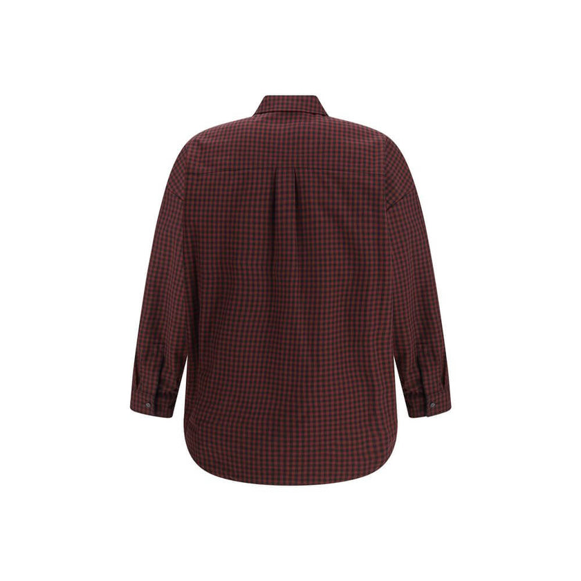Bordeaux Cotton ClothingThe Checked Cotton Jacket by Gucci reimagines the timeless charm of classic patterns with a contemporary edge. Embellished with a refined Gucci embroidery, it features a quilted lining for added comfort and structure. A pointed col