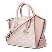 Pink Fabric HandbagDescription: The product with MPN 35S5G4VS1JPOWDERBLUSH and code F83969 fabric in pink is a handbags designed by Michael Kors. It has features like logo, adjustable shoulder, removable shoulder, front detail, removable details.Pink Fabr