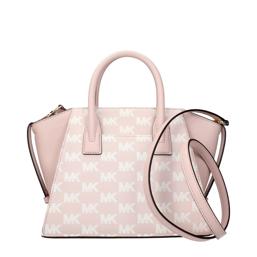 Pink Fabric HandbagDescription: The product with MPN 35S5G4VS1JPOWDERBLUSH and code F83969 fabric in pink is a handbags designed by Michael Kors. It has features like logo, adjustable shoulder, removable shoulder, front detail, removable details.Pink Fabr