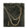 Green Lamb Ovis Aries Aries Shoulder BagThe Jamie medium Shearling Shoulder Bag by Saint Laurent is a refined and eye-catching accessory embellished with the CASSANDRE decoration on the front. Lightweight and roomy, it features an adjustable sliding shoul