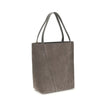 Gray Calf Leather Bos Taurus Shoulder BagThe Chloé Spin Tote Bag in suede combines a minimalist silhouette with iconic details. The two leather handles ensure practicality, while the pendant chain with the Chloé and Horse medals adds a distinctive touch.