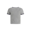 Gray Cotton ClothingThe Baby Fit Logo T-shirt by Chloé embodies the elegance of simplicity and the purity of clean lines. Crafted from soft organic cotton jersey, it offers a comfortable fit with an understated silhouette. A subtle embroidered detail at t
