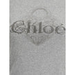 Gray Cotton ClothingThe Baby Fit Logo T-shirt by Chloé embodies the elegance of simplicity and the purity of clean lines. Crafted from soft organic cotton jersey, it offers a comfortable fit with an understated silhouette. A subtle embroidered detail at t