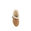 Nama Wedge MulesThe Nama Wedge Mules by Chloé blend casual elegance with artisanal mastery. Crafted from suede calfskin and shearling, they feature a leather strap with the House’s signature Paddington buckle. The lightweight wedge, made from recycled mat
