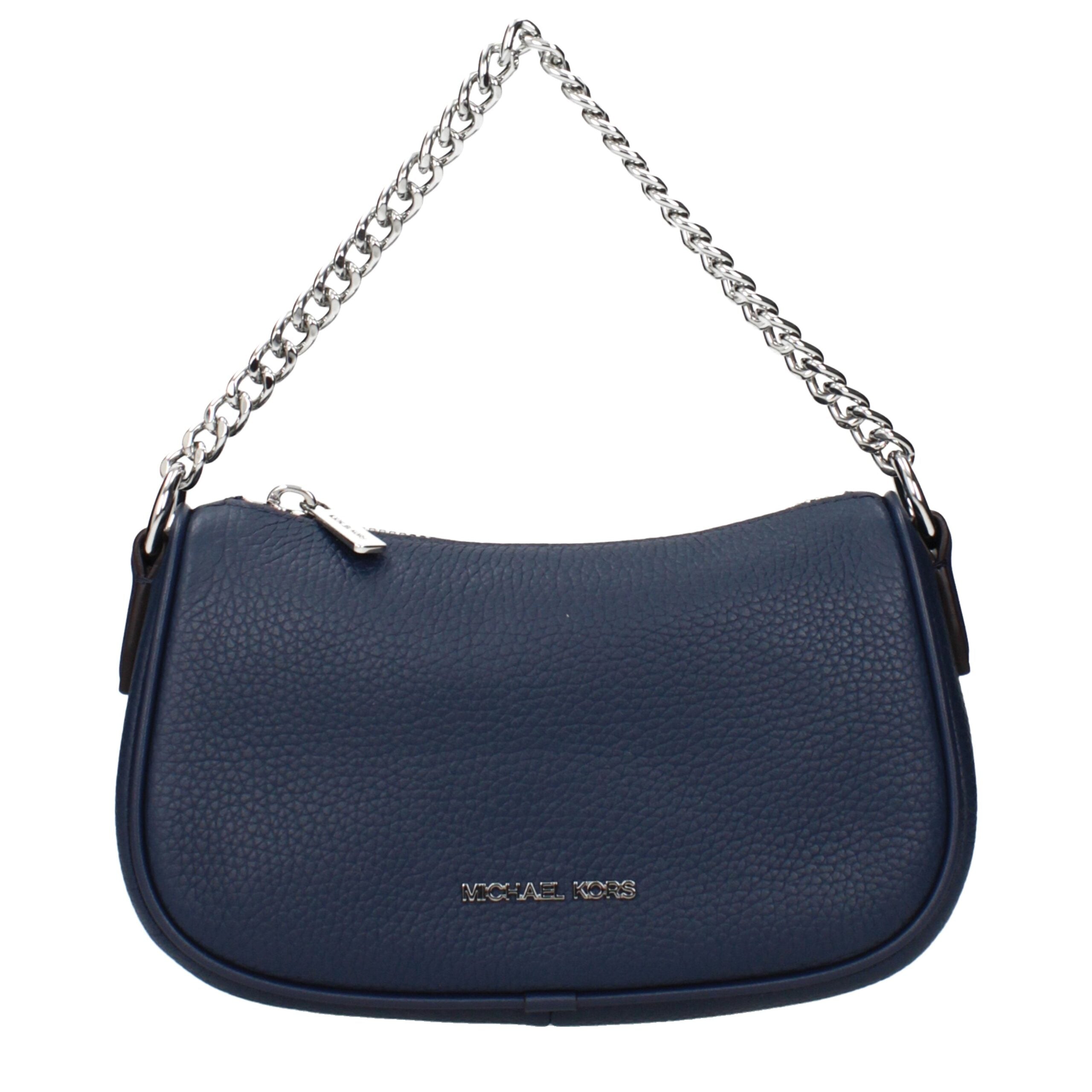 Blue Leather HandbagsDescription: The product with MPN 35F4S1QC1LNAVY and code F83960 leather in blue is a handbags designed by Michael Kors. It has features like front logo, adjustable shoulder, removable shoulder.Blue Leather Handbags${tagsMichael KorsA