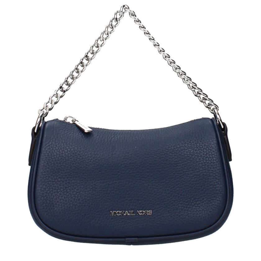 Blue Leather HandbagsDescription: The product with MPN 35F4S1QC1LNAVY and code F83960 leather in blue is a handbags designed by Michael Kors. It has features like front logo, adjustable shoulder, removable shoulder.Blue Leather Handbags${tagsMichael KorsA