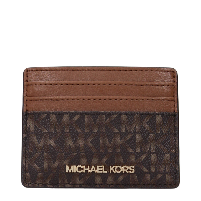 Brown Fabric CardholderDescription: The product with MPN 35F8GTVD3BBROWN and code F85045 fabric in brown is a document holders designed by Michael Kors. It has features like front logo.Brown Fabric Cardholder${tagsMichael KorsAulae Brown Fabric Cardholder