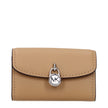 Brown Leather WalletDescription: The product with MPN 35S5S1YE0LPEANUT and code F85048 leather in brown is a coin purses designed by Michael Kors. It has features like front detail, front logo, external pocket.Brown Leather Wallet${tagsMichael KorsAulae B