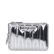 Gray Leather WalletDescription: The product with MPN 35T5STVP1ZSILVER and code F85051 patent leather in silver is a coin purses designed by Michael Kors. It has features like front logo.Gray Leather Wallet${tagsMichael KorsAulae Gray Leather Wallet Michae