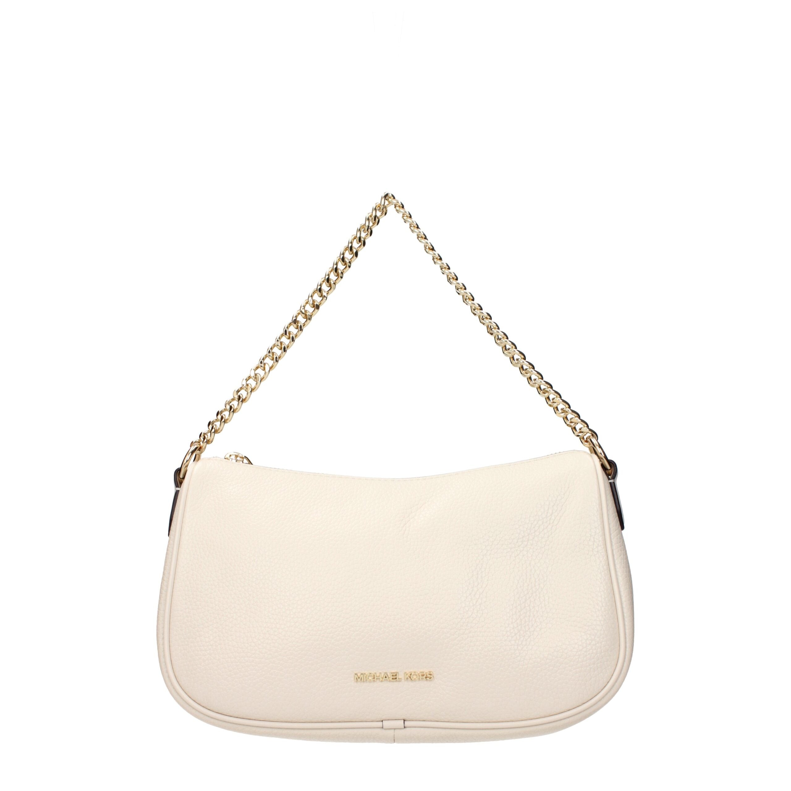 Beige Leather HandbagDescription: The product with MPN 35F4G1QC6LLTCREAM and code F85061 leather in beige is a handbags designed by Michael Kors. It has features like front logo, adjustable shoulder, removable shoulder.Beige Leather Handbag${tagsMichael K