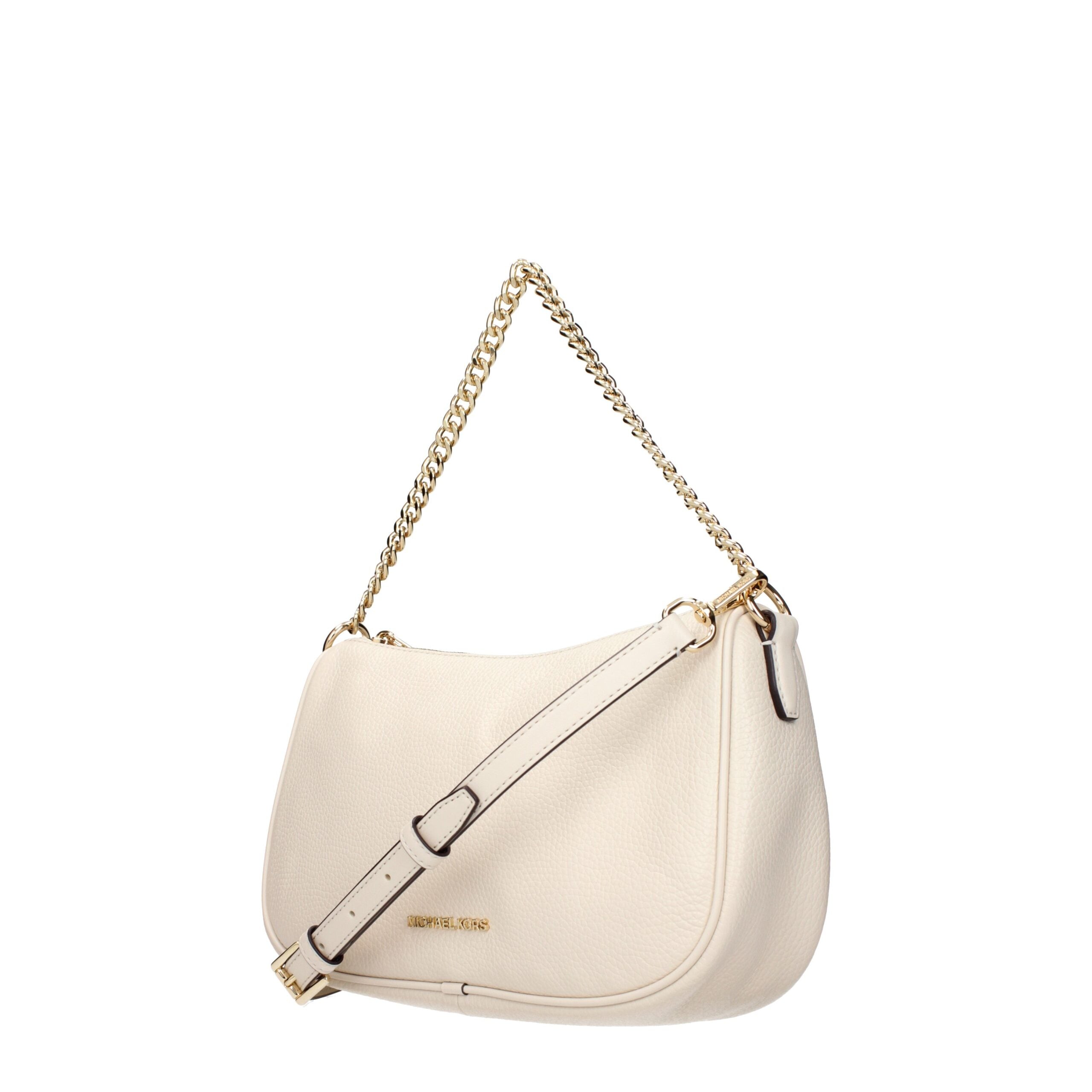 Beige Leather HandbagDescription: The product with MPN 35F4G1QC6LLTCREAM and code F85061 leather in beige is a handbags designed by Michael Kors. It has features like front logo, adjustable shoulder, removable shoulder.Beige Leather Handbag${tagsMichael K