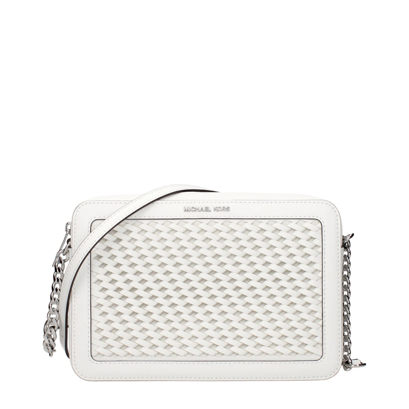 White Leather Crossbody BagDescription: The product with MPN 35T5STTC3YOPTICWHITE and code F85062 leather in white is a crossbody bags designed by Michael Kors. It has features like front logo, adjustable shoulder.White Leather Crossbody Bag${tagsMichael