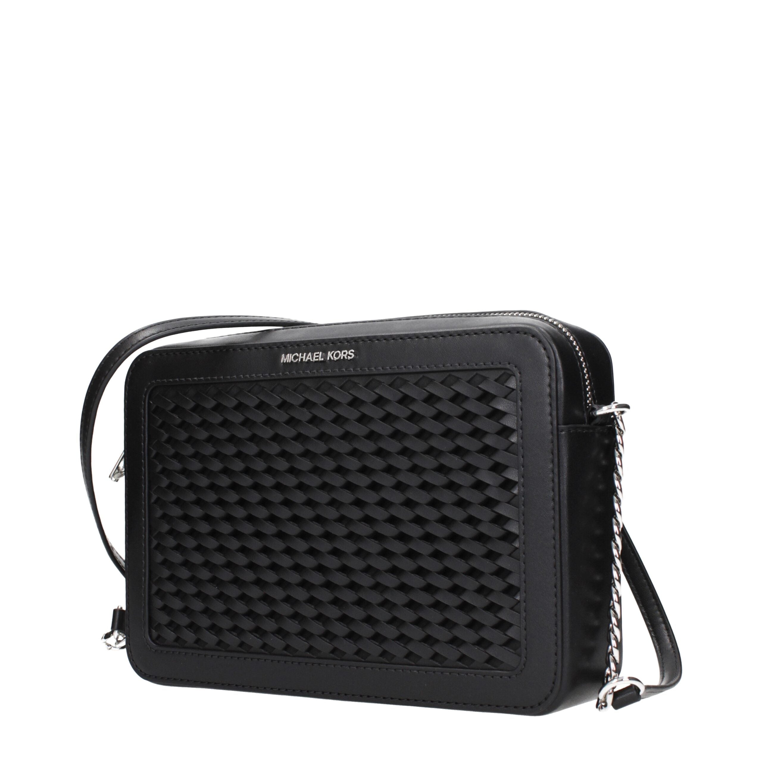 Black Leather Crossbody BagDescription: The product with MPN 35T5STTC3YBLACK and code F85062 leather in black is a crossbody bags designed by Michael Kors. It has features like front logo, adjustable shoulder.Black Leather Crossbody Bag${tagsMichael KorsA