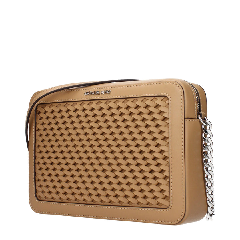 Brown Leather Crossbody BagDescription: The product with MPN 35T5STTC3YPEANUT and code F85062 leather in brown is a crossbody bags designed by Michael Kors. It has features like front logo, adjustable shoulder.Brown Leather Crossbody Bag${tagsMichael Kors