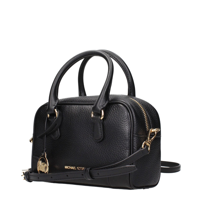 Black Leather HandbagDescription: The product with MPN 35S5G7OC0LBLACK and code F85066 leather in black is a handbags designed by Michael Kors. It has features like front logo, adjustable shoulder, removable shoulder, front detail, removable details.Black