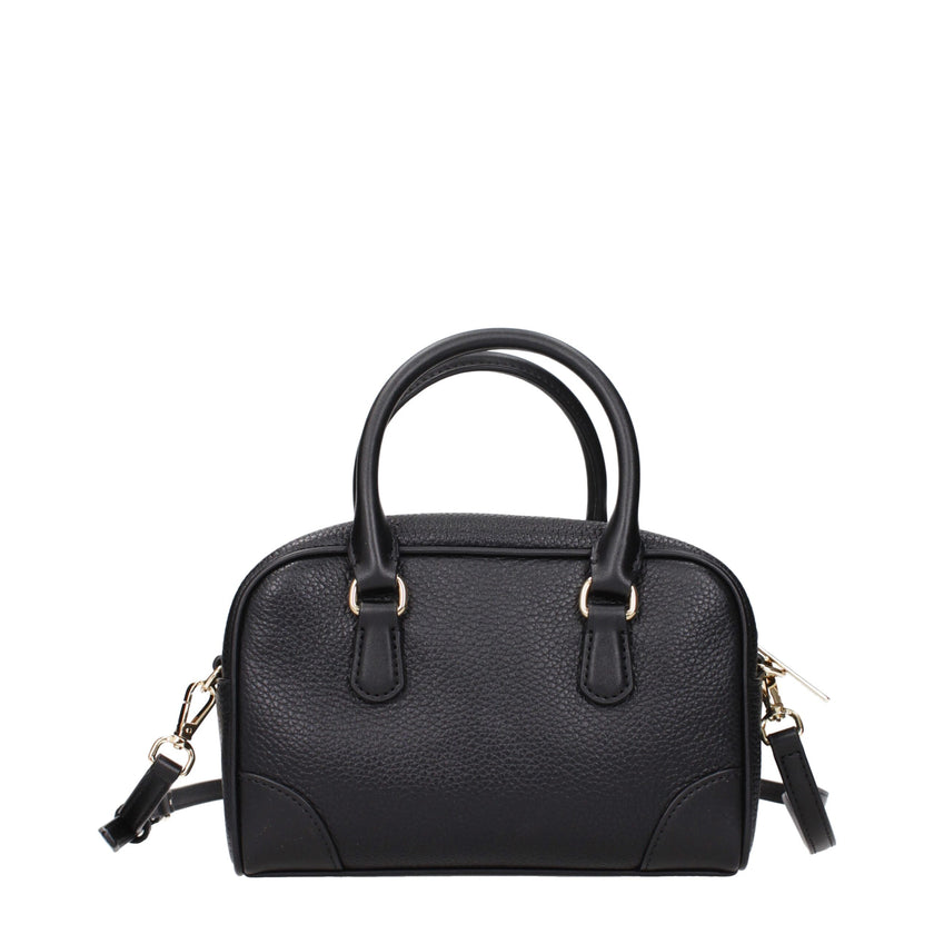 Black Leather HandbagDescription: The product with MPN 35S5G7OC0LBLACK and code F85066 leather in black is a handbags designed by Michael Kors. It has features like front logo, adjustable shoulder, removable shoulder, front detail, removable details.Black