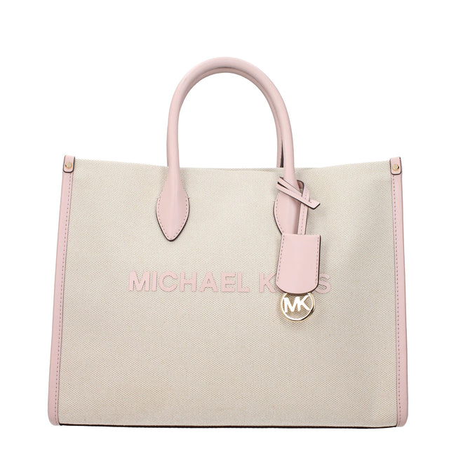 Beige Fabric HandbagDescription: The product with MPN 35S5G7ZT2CPOWDERBLUSH and code F85060 fabric in beige is a handbags designed by Michael Kors. It has features like front logo, adjustable shoulder, removable shoulder, front detail, removable details.B