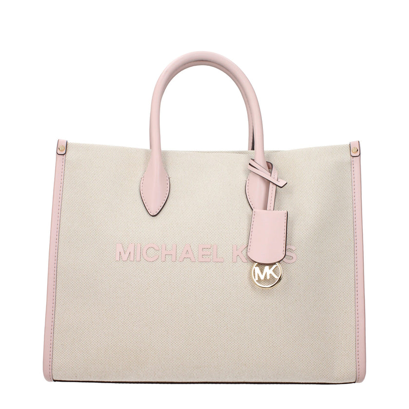 Beige Fabric HandbagDescription: The product with MPN 35S5G7ZT2CPOWDERBLUSH and code F85060 fabric in beige is a handbags designed by Michael Kors. It has features like front logo, adjustable shoulder, removable shoulder, front detail, removable details.B