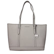 Gray Leather Shoulder BagsDescription: The product with MPN 35T0STVL9LPEARLGREY and code F85067 leather in gray is a shoulder bags designed by Michael Kors. It has features like front logo, front detail, removable details.Gray Leather Shoulder Bags${tagsM