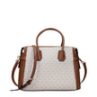 Beige Fabric HandbagsDescription: The product with MPN 35F2GM9S8BVANILLA and code F85063 fabric in beige is a handbags designed by Michael Kors. It has features like logo, adjustable shoulder, removable shoulder, front detail, removable details.Beige Fabr