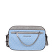 Light Blue Fabric Crossbody BagDescription: The product with MPN 35S5STTC9BLTSKYMLT and code F85068 fabric in heavenly is a crossbody bags designed by Michael Kors. It has features like logo, front detail, adjustable shoulder.Light Blue Fabric Crossbody B