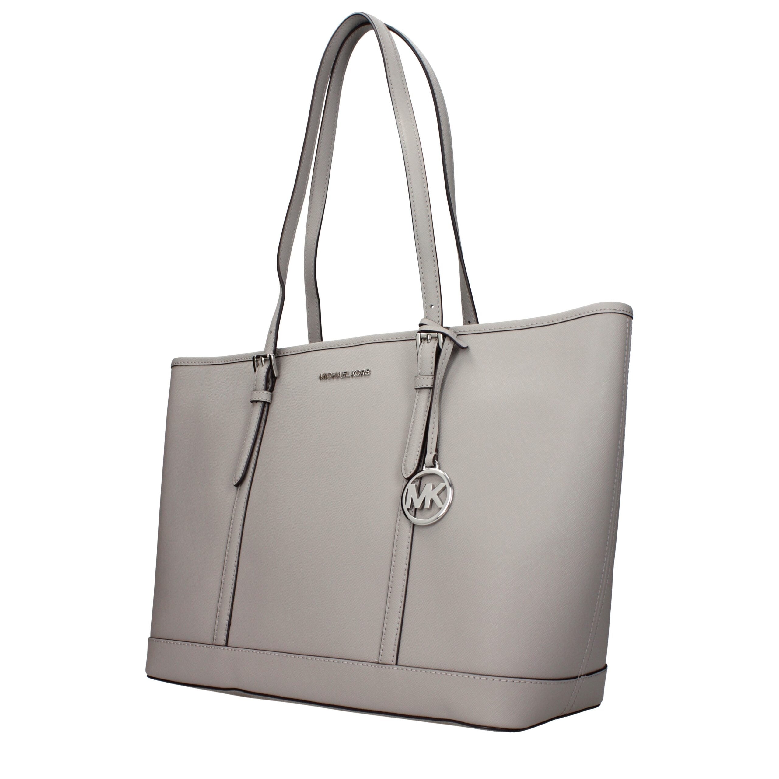 Gray Leather Shoulder BagsDescription: The product with MPN 35T0STVL9LPEARLGREY and code F85067 leather in gray is a shoulder bags designed by Michael Kors. It has features like front logo, front detail, removable details.Gray Leather Shoulder Bags${tagsM