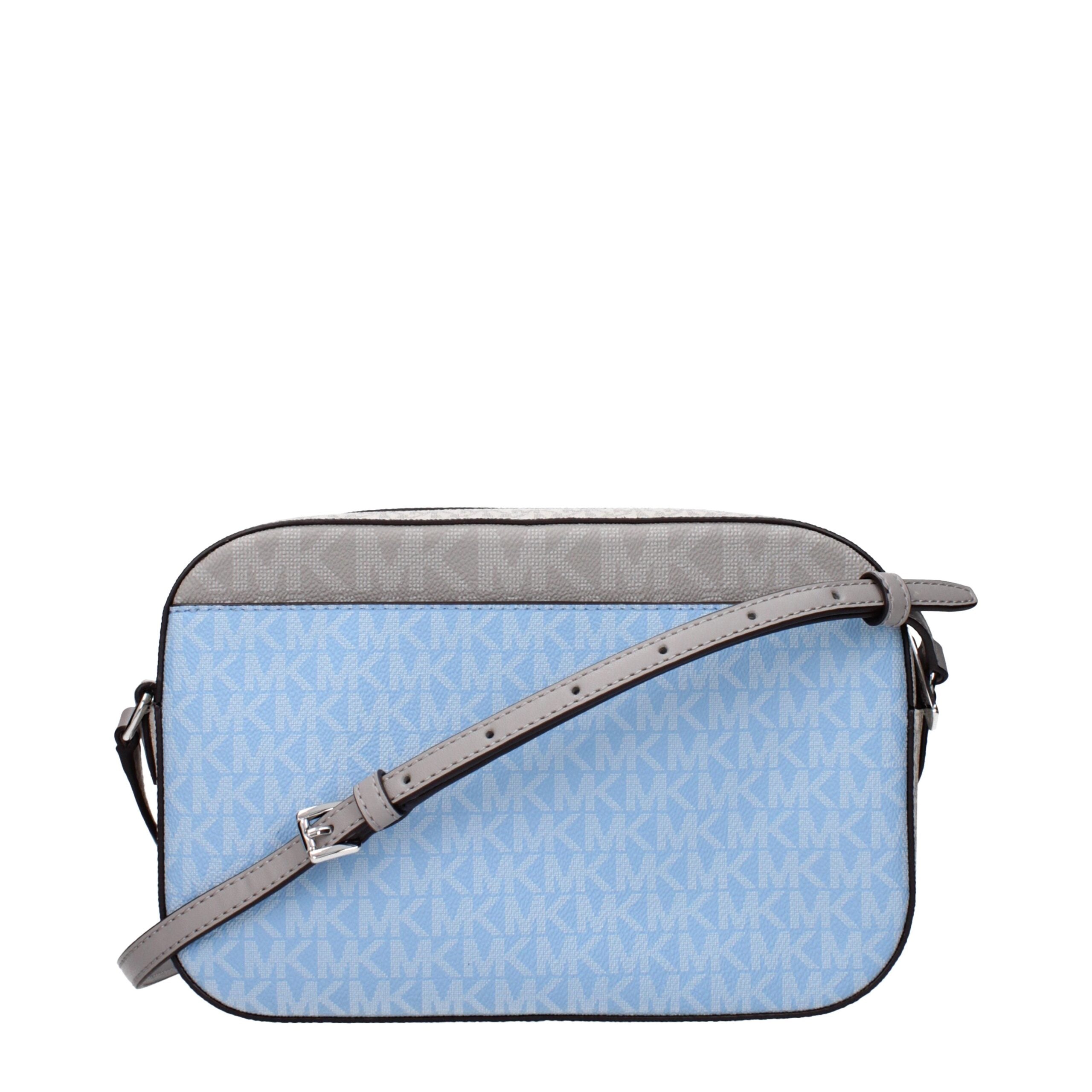 Light Blue Fabric Crossbody BagDescription: The product with MPN 35S5STTC9BLTSKYMLT and code F85068 fabric in heavenly is a crossbody bags designed by Michael Kors. It has features like logo, front detail, adjustable shoulder.Light Blue Fabric Crossbody B