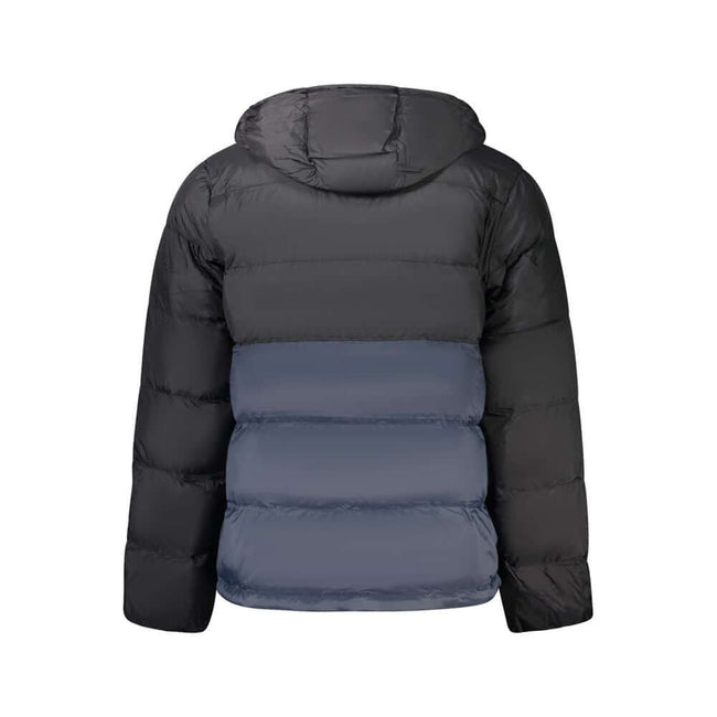 Black Polyamide Jackets & CoatLONG-SLEEVED JACKET WITH REMOVABLE HOOD, 2 EXTERNAL POCKETS, 2 INTERNAL POCKETS, CONTRASTING DETAILS IN BLUE, WATER AND WIND RESISTANT, ZIP, PRINT, LOGOBlack Polyamide Jackets & Coat${tagsCalvin KleinAulae Black Polyamide Jac
