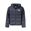Blue Polyamide Jackets & CoatLONG-SLEEVED JACKET WITH REMOVABLE HOOD, 2 EXTERNAL POCKETS, 2 INTERNAL POCKETS, WATER AND WIND RESISTANT, ZIP, PRINT, LOGOBlue Polyamide Jackets & Coat${tagsCalvin KleinAulae Blue Polyamide Jackets & Coat Calvin KleinAulae Bl