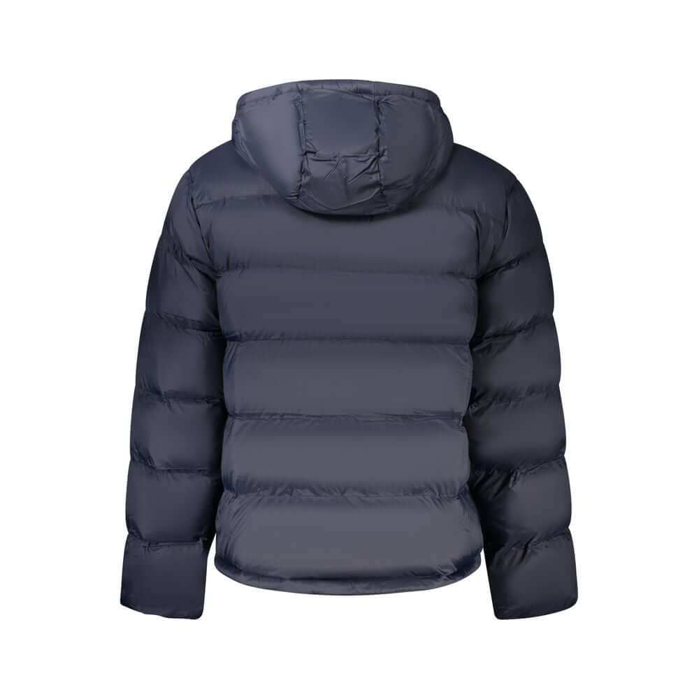Blue Polyamide Jackets & CoatLONG-SLEEVED JACKET WITH REMOVABLE HOOD, 2 EXTERNAL POCKETS, 2 INTERNAL POCKETS, WATER AND WIND RESISTANT, ZIP, PRINT, LOGOBlue Polyamide Jackets & Coat${tagsCalvin KleinAulae Blue Polyamide Jackets & Coat Calvin KleinAulae Bl