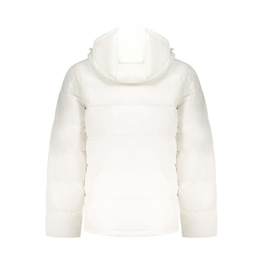White Polyamide Jackets & CoatLONG-SLEEVED JACKET WITH REMOVABLE HOOD, 2 EXTERNAL POCKETS, 2 INTERNAL POCKETS, WATER AND WIND RESISTANT, ZIP, PRINT, LOGO, 100% RECYCLED NYLONWhite Polyamide Jackets & Coat${tagsCalvin KleinAulae White Polyamide Jackets & C