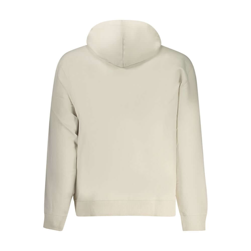 Beige Cotton Men SweaterTranscend the ordinary with Calvin Klein’s captivating beige hoodie, the ultimate symbol of effortless luxe and contemporary cool. This fashion-forward piece boasts intricate embroidery and a bold logo, guaranteeing to catch the ey