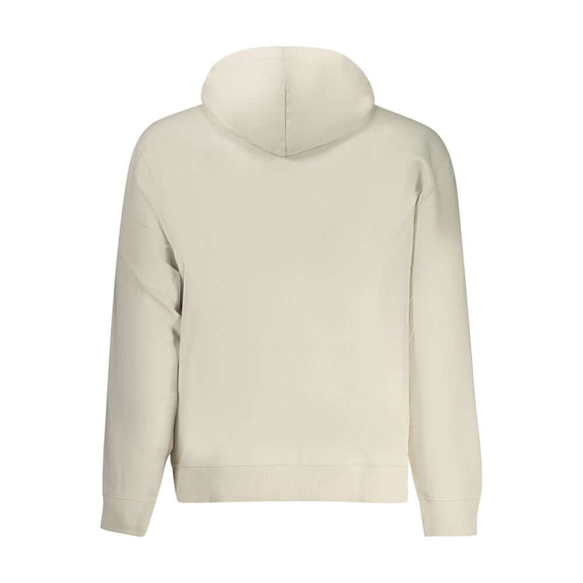 Beige Cotton Men SweaterTranscend the ordinary with Calvin Klein’s captivating beige hoodie, the ultimate symbol of effortless luxe and contemporary cool. This fashion-forward piece boasts intricate embroidery and a bold logo, guaranteeing to catch the ey