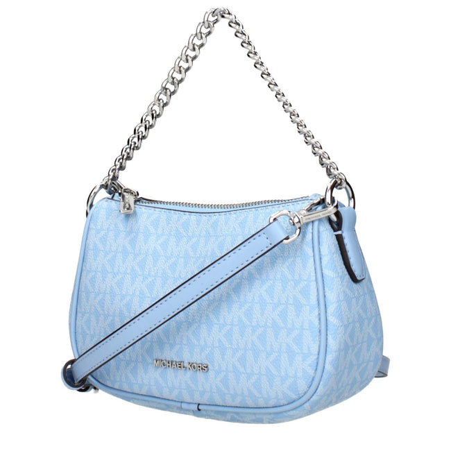 Light Blue Fabric HandbagDescription: The product with MPN 35F4S1QC5VLTSKY and code F85029 fabric in heavenly is a handbags designed by Michael Kors. It has features like logo, adjustable shoulder, removable shoulder.Light Blue Fabric Handbag${tagsMichael