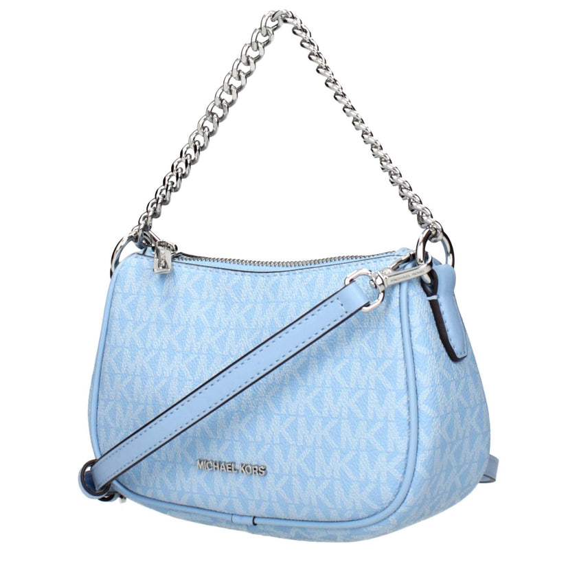 Light Blue Fabric HandbagDescription: The product with MPN 35F4S1QC5VLTSKY and code F85029 fabric in heavenly is a handbags designed by Michael Kors. It has features like logo, adjustable shoulder, removable shoulder.Light Blue Fabric Handbag${tagsMichael
