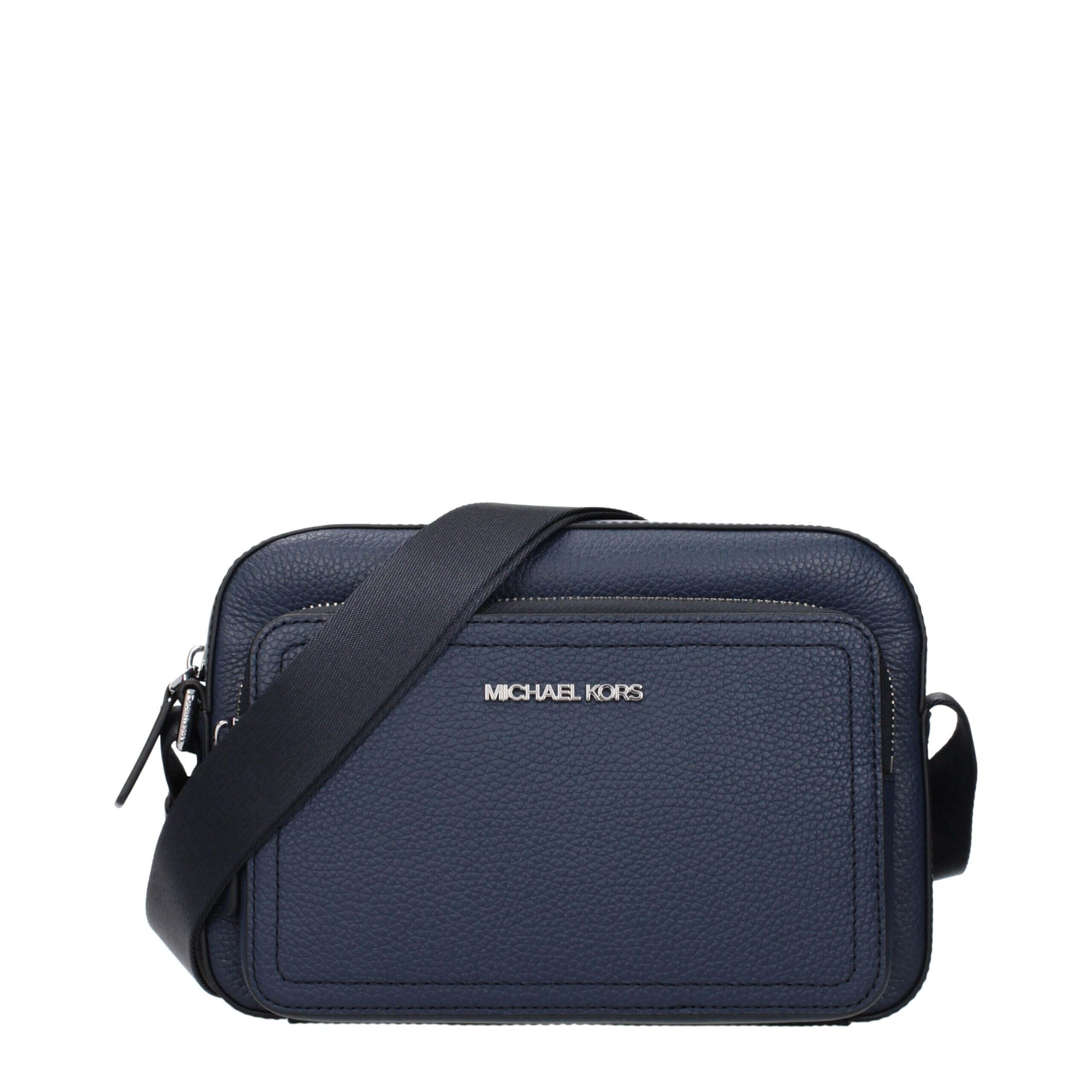 Blue Leather Crossbody BagDescription: The product with MPN 37F4LCOC6LNAVY and code F85073 leather in blue is a crossbody bags designed by Michael Kors. It has features like front logo, adjustable shoulder.Blue Leather Crossbody Bag${tagsMichael KorsAulae