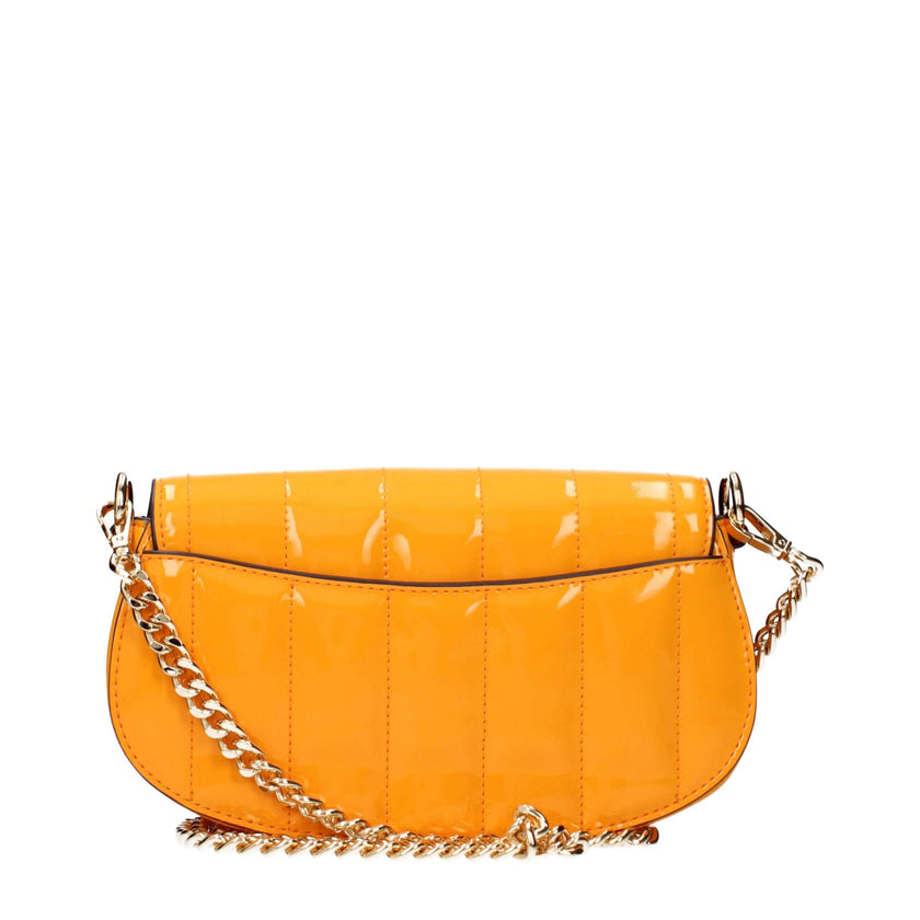 Orange Leather Crossbody BagDescription: The product with MPN 35T5GIMC5APOPORANGE and code F85070 patent leather in orange is a crossbody bags designed by Michael Kors. It has features like front logo, removable shoulder.Orange Leather Crossbody Bag${tags