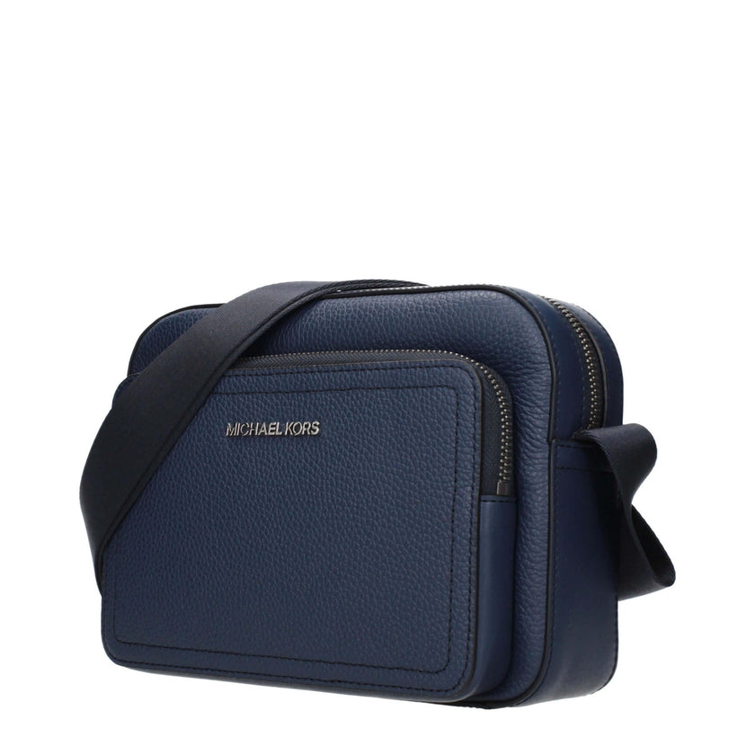 Blue Leather Crossbody BagDescription: The product with MPN 37F4LCOC6LNAVY and code F85073 leather in blue is a crossbody bags designed by Michael Kors. It has features like front logo, adjustable shoulder.Blue Leather Crossbody Bag${tagsMichael KorsAulae