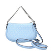Light Blue Fabric HandbagDescription: The product with MPN 35F4S1QC5VLTSKY and code F85029 fabric in heavenly is a handbags designed by Michael Kors. It has features like logo, adjustable shoulder, removable shoulder.Light Blue Fabric Handbag${tagsMichael