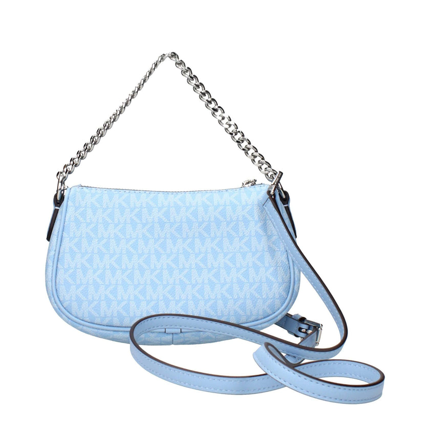 Light Blue Fabric HandbagDescription: The product with MPN 35F4S1QC5VLTSKY and code F85029 fabric in heavenly is a handbags designed by Michael Kors. It has features like logo, adjustable shoulder, removable shoulder.Light Blue Fabric Handbag${tagsMichael