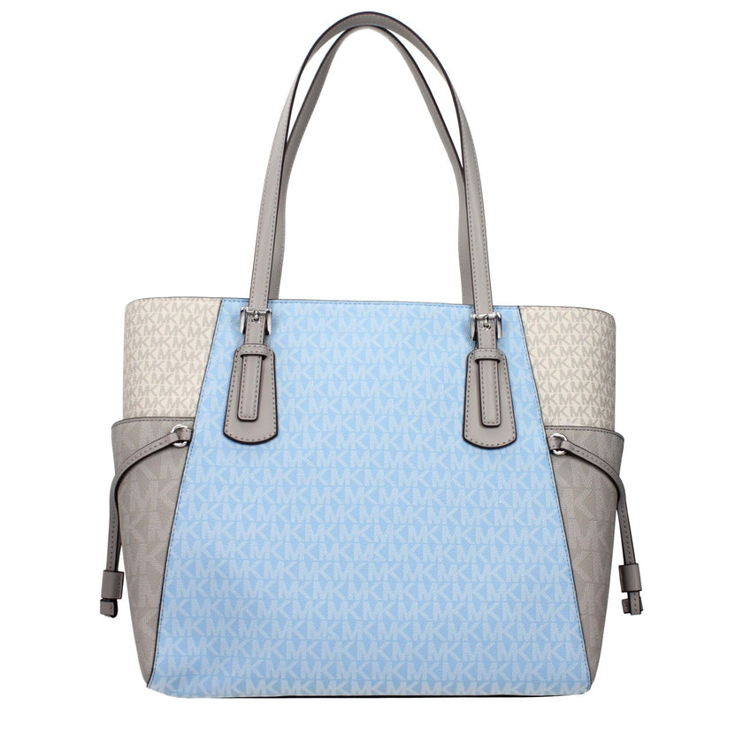 Light Blue Fabric Shoulder BagDescription: The product with MPN 35S5SV6T7BLTSKYMLT and code F85074 fabric in heavenly is a shoulder bags designed by Michael Kors. It has features like logo, divider inner pocket, side detail.Light Blue Fabric Shoulder Bag$